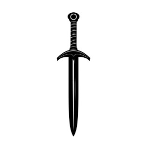 Simple Sword Symbol Vinyl Car Decal Sticker – Waterproof & UV-Resistant 8" Simple Sword Symbol Vinyl Car Decal Sticker – Waterproof & UV-Resistant 8"