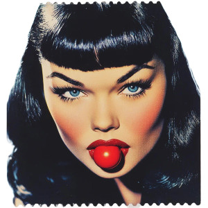 Bettie Page Stamp Vinyl Car Decal Sticker – Waterproof & UV-Resistant 8"