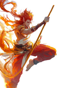 Sun Wukong Flying V2 Vinyl Car Decal Sticker – Waterproof & UV-Resistant 8"