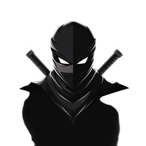 Aggressive Ninja Logo Vinyl Car Decal Sticker – Waterproof & UV-Resistant 8"