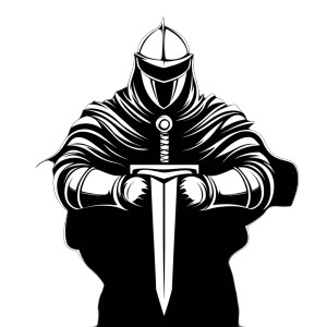 White And Knight Vinyl Car Decal Sticker – Waterproof & UV-Resistant 8" White And Knight Vinyl Car Decal Sticker – Waterproof & UV-Resistant 8"
