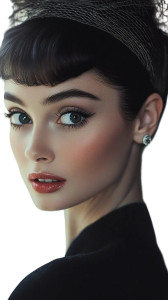 Audrey Hepburn Portrait V5 Vinyl Car Decal Sticker – Waterproof & UV-Resistant 8"