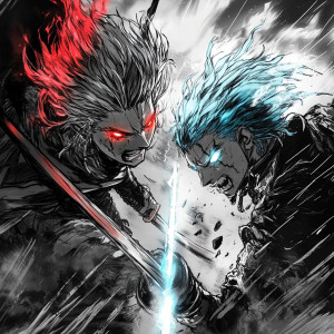 Rival Warriors Showdown Vinyl Car Decal Sticker – Waterproof & UV-Resistant 8"