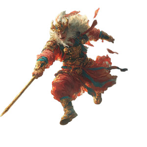 Sun Wukong Flying V4 Vinyl Car Decal Sticker – Waterproof & UV-Resistant 8"