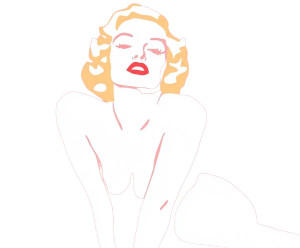 Minimalist Marilyn V3 Vinyl Car Decal Sticker – Waterproof & UV-Resistant 8"
