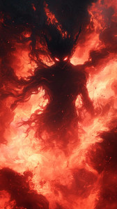 Fiery Shadow Figure V5 Vinyl Car Decal Sticker – Waterproof & UV-Resistant 8"