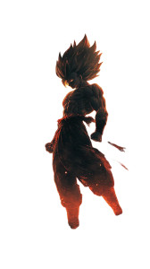 Super Saiyan 3 Goku Vinyl Car Decal Sticker – Waterproof & UV-Resistant 8"