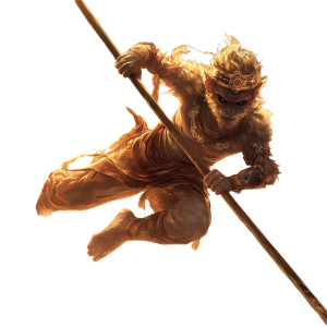 Sun Wukong Leaping V2 Vinyl Car Decal Sticker – Waterproof & UV-Resistant 8"