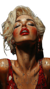 Van Gogh'S Marilyn Vinyl Car Decal Sticker – Waterproof & UV-Resistant 8"