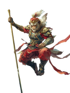 Monkey King Fantasy Vinyl Car Decal Sticker – Waterproof & UV-Resistant 8"