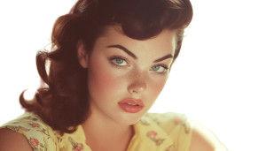 1950'S Pin Up Vinyl Car Decal Sticker – Waterproof & UV-Resistant 8"