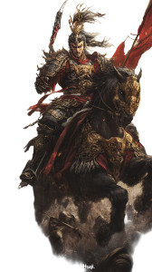 Legendary Warrior Lü Bu V2 Vinyl Car Decal Sticker – Waterproof & UV-Resistant 8"