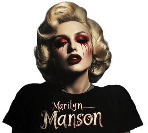 Marilyn Manson Shirt Vinyl Car Decal Sticker – Waterproof & UV-Resistant 8"