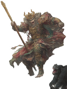 Monkey King Painting V7 Vinyl Car Decal Sticker – Waterproof & UV-Resistant 8"