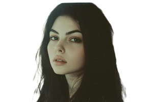 Close-Up Dark Hair Vinyl Car Decal Sticker – Waterproof & UV-Resistant 8"