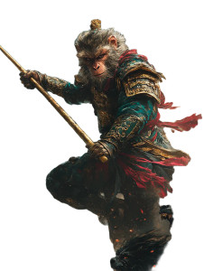 Monkey King Painting V8 Vinyl Car Decal Sticker – Waterproof & UV-Resistant 8"