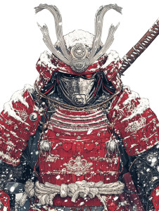 Cyberpunk Samurai V6 Vinyl Car Decal Sticker – Waterproof & UV-Resistant 8"