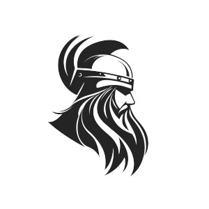 Viking Dwarf Logo Vinyl Car Decal Sticker – Waterproof & UV-Resistant 8"