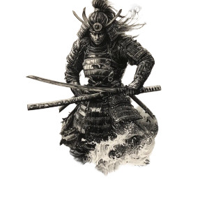 Realistic Samurai Vinyl Car Decal Sticker – Waterproof & UV-Resistant 8" Realistic Samurai Vinyl Car Decal Sticker – Waterproof & UV-Resistant 8"