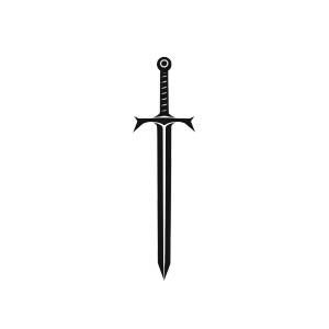 Sword Logo V2 Vinyl Car Decal Sticker – Waterproof & UV-Resistant 8" Sword Logo V2 Vinyl Car Decal Sticker – Waterproof & UV-Resistant 8"