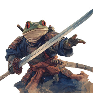 Ghibli Frog Warrior Vinyl Car Decal Sticker – Waterproof & UV-Resistant 8" Ghibli Frog Warrior Vinyl Car Decal Sticker – Waterproof & UV-Resistant 8"