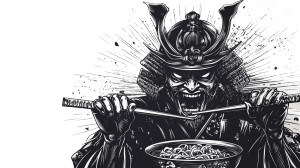 Samurai Ramen Fight Vinyl Car Decal Sticker – Waterproof & UV-Resistant 8" Samurai Ramen Fight Vinyl Car Decal Sticker – Waterproof & UV-Resistant 8"