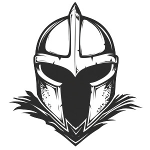 Knights Helmet Logo Vinyl Car Decal Sticker – Waterproof & UV-Resistant 8"