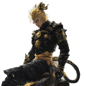 Monkey King Art V23 Vinyl Car Decal Sticker – Waterproof & UV-Resistant 8"