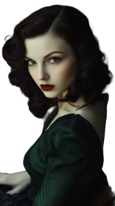 1930S Haute Couture Woman Vinyl Car Decal Sticker – Waterproof & UV-Resistant 8"