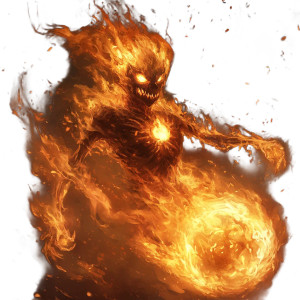 Evil Fire Spirit Vinyl Car Decal Sticker – Waterproof & UV-Resistant 8" Evil Fire Spirit Vinyl Car Decal Sticker – Waterproof & UV-Resistant 8"