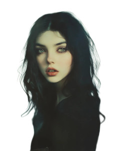 Vampire Girl Portrait Vinyl Car Decal Sticker – Waterproof & UV-Resistant 8" Vampire Girl Portrait Vinyl Car Decal Sticker – Waterproof & UV-Resistant 8"