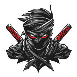 Ninja Vector Logo Vinyl Car Decal Sticker – Waterproof & UV-Resistant 8" Ninja Vector Logo Vinyl Car Decal Sticker – Waterproof & UV-Resistant 8"