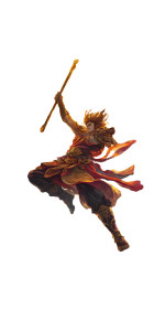 Sun Wukong Fights V2 Vinyl Car Decal Sticker – Waterproof & UV-Resistant 8"