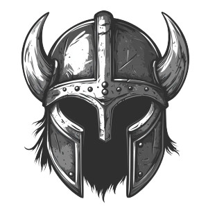Dwarven Battle Helmet Vinyl Car Decal Sticker – Waterproof & UV-Resistant 8"