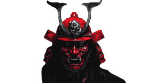 Red Samurai Demon Vinyl Car Decal Sticker – Waterproof & UV-Resistant 8"
