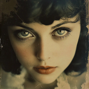 Stern Retro Woman Vinyl Car Decal Sticker – Waterproof & UV-Resistant 8"