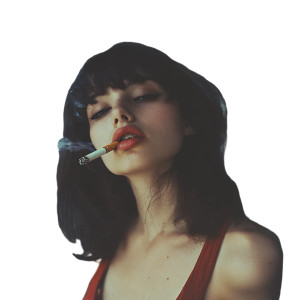 Smoking Young Woman Vinyl Car Decal Sticker – Waterproof & UV-Resistant 8" Smoking Young Woman Vinyl Car Decal Sticker – Waterproof & UV-Resistant 8"