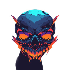 Cartoon Skull Vinyl Car Decal Sticker – Waterproof & UV-Resistant 8" Cartoon Skull Vinyl Car Decal Sticker – Waterproof & UV-Resistant 8"