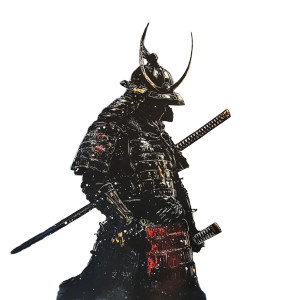 Samurai Knight Galaxy Vinyl Car Decal Sticker – Waterproof & UV-Resistant 8"