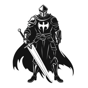 Paladin Icon Vinyl Car Decal Sticker – Waterproof & UV-Resistant 8"