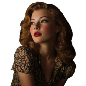 50’S Style Portrait Vinyl Car Decal Sticker – Waterproof & UV-Resistant 8"