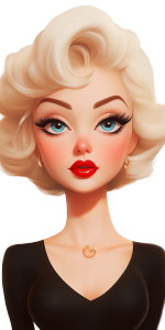 Marilyn Monroe Caricature V5 Vinyl Car Decal Sticker – Waterproof & UV-Resistant 8" Marilyn Monroe Caricature V5 Vinyl Car Decal Sticker – Waterproof & UV-Resistant 8"