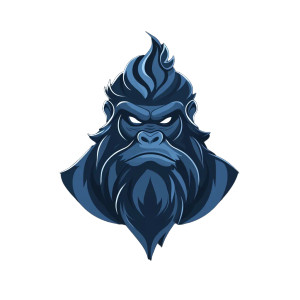 Gorilla God Logo Vinyl Car Decal Sticker – Waterproof & UV-Resistant 8"