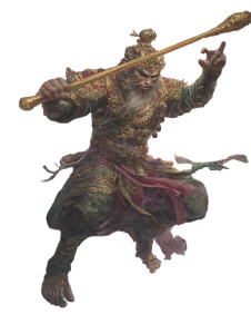 Monkey King Painting V17 Vinyl Car Decal Sticker – Waterproof & UV-Resistant 8"