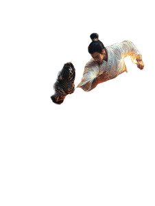 Ancient Warrior Vs Tiger Vinyl Car Decal Sticker – Waterproof & UV-Resistant 8"