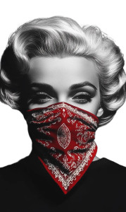 Marilyn Monroe Bandana Vinyl Car Decal Sticker – Waterproof & UV-Resistant 8"