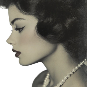 Vintage Glamorous Woman Vinyl Car Decal Sticker – Waterproof & UV-Resistant 8"