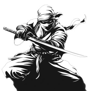 Ninja Vector Design Vinyl Car Decal Sticker – Waterproof & UV-Resistant 8" Ninja Vector Design Vinyl Car Decal Sticker – Waterproof & UV-Resistant 8"