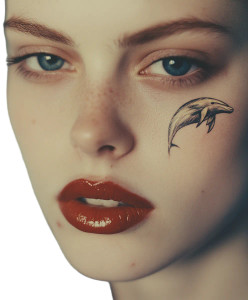 Edgy Model Portrait Vinyl Car Decal Sticker – Waterproof & UV-Resistant 8" Edgy Model Portrait Vinyl Car Decal Sticker – Waterproof & UV-Resistant 8"