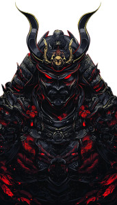 Samurai Vector Art V5 Vinyl Car Decal Sticker – Waterproof & UV-Resistant 8"